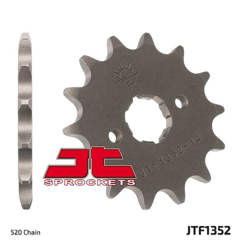 JT, JTF1352 Front Drive Motorcycle Sprocket 12 Teeth (JTF 1352.12)