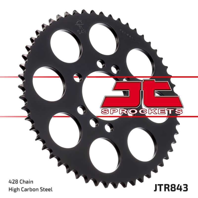 JT, JTR843 Rear Drive Motorcycle Sprocket 49 Teeth (JTR 843.49)